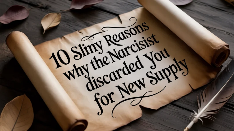 10 Slimy Reasons Why The Narcissist Discarded You For New Supply
