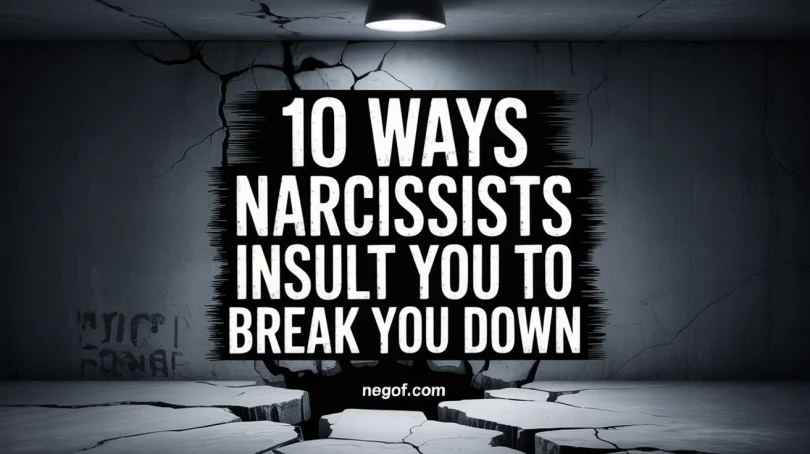 10 Ways Narcissists Insult You to Break You Down